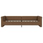 Tagesbett mit Matratze USB Braun Stoff 90x200 cm Tagesbett mit Matratze USB Braun Stoff 90x200 cm