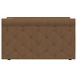 Tagesbett mit Matratze USB Braun Stoff 90x200 cm Tagesbett mit Matratze USB Braun Stoff 90x200 cm