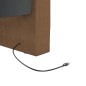 Tagesbett mit Matratze USB Braun Stoff 90x200 cm Tagesbett mit Matratze USB Braun Stoff 90x200 cm