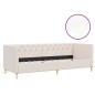 Tagesbett mit Matratze USB Creme Stoff 90x200 cm Tagesbett mit Matratze USB Creme Stoff 90x200 cm