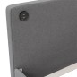 Tagesbett mit Matratze USB Hellgrau Stoff 90x200 cm Tagesbett mit Matratze USB Hellgrau Stoff 90x200 cm