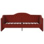 Tagesbett mit Matratze USB Weinrot Stoff 90x200 cm Tagesbett mit Matratze USB Weinrot Stoff 90x200 cm