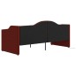 Tagesbett mit Matratze USB Weinrot Stoff 90x200 cm Tagesbett mit Matratze USB Weinrot Stoff 90x200 cm