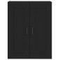 Highboard Schwarz 69,5x34x180 cm Holzwerkstoff Highboard Schwarz 69,5x34x180 cm Holzwerkstoff