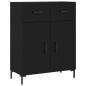 Highboard Schwarz 69,5x34x180 cm Holzwerkstoff Highboard Schwarz 69,5x34x180 cm Holzwerkstoff