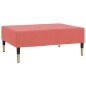 Schlafsofa 2-Sitzer mit Hocker Rosa Samt Schlafsofa 2-Sitzer mit Hocker Rosa Samt