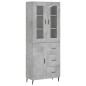 vidaXL Highboard Betongrau 69,5x34x180 cm Holzwerkstoff vidaXL Highboard Betongrau 69,5x34x180 cm Holzwerkstoff
