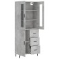 vidaXL Highboard Betongrau 69,5x34x180 cm Holzwerkstoff vidaXL Highboard Betongrau 69,5x34x180 cm Holzwerkstoff