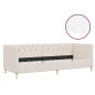 Tagesbett mit Matratze USB Creme Stoff 90x200 cm Tagesbett mit Matratze USB Creme Stoff 90x200 cm