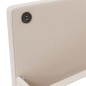Tagesbett mit Matratze USB Creme Stoff 90x200 cm Tagesbett mit Matratze USB Creme Stoff 90x200 cm