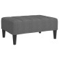 Schlafsofa 2-Sitzer mit 2 Kissen & Hocker Hellgrau Stoff Schlafsofa 2-Sitzer mit 2 Kissen & Hocker Hellgrau Stoff