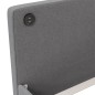 Tagesbett mit Matratze USB Hellgrau Stoff 90x200 cm Tagesbett mit Matratze USB Hellgrau Stoff 90x200 cm