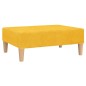 Schlafsofa 2-Sitzer mit Fußhocker Gelb Stoff Schlafsofa 2-Sitzer mit Fußhocker Gelb Stoff