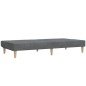 Schlafsofa 2-Sitzer mit Hocker Hellgrau Stoff Schlafsofa 2-Sitzer mit Hocker Hellgrau Stoff