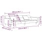 Schlafsofa 2-Sitzer mit 2 Kissen & Hocker Hellgrau Samt Schlafsofa 2-Sitzer mit 2 Kissen & Hocker Hellgrau Samt