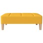 Schlafsofa 2-Sitzer mit Hocker & Zwei Kissen Gelb Stoff Schlafsofa 2-Sitzer mit Hocker & Zwei Kissen Gelb Stoff