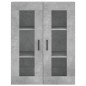 Highboard Betongrau 69,5x34x180 cm Holzwerkstoff Highboard Betongrau 69,5x34x180 cm Holzwerkstoff