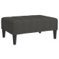 Schlafsofa 2-Sitzer mit 2 Kissen & Hocker Dunkelgrau Stoff Schlafsofa 2-Sitzer mit 2 Kissen & Hocker Dunkelgrau Stoff