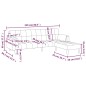 Schlafsofa 2-Sitzer mit 2 Kissen & Hocker Dunkelgrau Stoff Schlafsofa 2-Sitzer mit 2 Kissen & Hocker Dunkelgrau Stoff