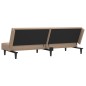 Schlafsofa 2-Sitzer mit Fußhocker Cappuccino-Braun Kunstleder Schlafsofa 2-Sitzer mit Fußhocker Cappuccino-Braun Kunstleder