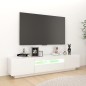 TV-Schrank mit LED-Leuchten Hochglanz-Weiß 180x35x40 cm TV-Schrank mit LED-Leuchten Hochglanz-Weiß 180x35x40 cm