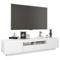 TV-Schrank mit LED-Leuchten Hochglanz-Weiß 180x35x40 cm TV-Schrank mit LED-Leuchten Hochglanz-Weiß 180x35x40 cm