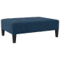Schlafsofa 2-Sitzer mit Hocker Blau Samt Schlafsofa 2-Sitzer mit Hocker Blau Samt