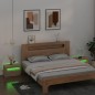 Nachttische 2 Stk. mit LEDs Sonoma-Eiche 60x35x40 cm Nachttische 2 Stk. mit LEDs Sonoma-Eiche 60x35x40 cm