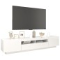 TV-Schrank mit LED-Leuchten Hochglanz-Weiß 200x35x40 cm TV-Schrank mit LED-Leuchten Hochglanz-Weiß 200x35x40 cm