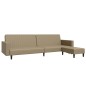 Schlafsofa 2-Sitzer mit Fußhocker Cappuccino-Braun Kunstleder Schlafsofa 2-Sitzer mit Fußhocker Cappuccino-Braun Kunstleder