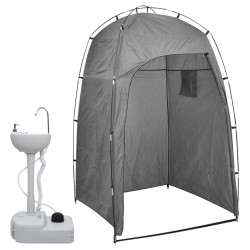 Tragbarer Camping-Handwaschbecken mit Zelt 20 L