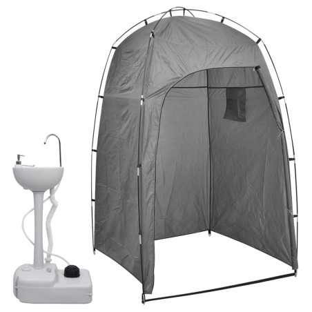 Tragbarer Camping-Handwaschbecken mit Zelt 20 L