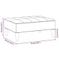 Schlafsofa 2-Sitzer mit 2 Kissen & Hocker Blau Samt Schlafsofa 2-Sitzer mit 2 Kissen & Hocker Blau Samt
