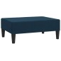 Schlafsofa 2-Sitzer mit Fußhocker Blau Samt Schlafsofa 2-Sitzer mit Fußhocker Blau Samt