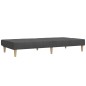 Schlafsofa 2-Sitzer mit Hocker Dunkelgrau Stoff Schlafsofa 2-Sitzer mit Hocker Dunkelgrau Stoff