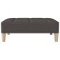 Schlafsofa 2-Sitzer mit Hocker Dunkelgrau Stoff Schlafsofa 2-Sitzer mit Hocker Dunkelgrau Stoff