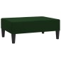 Schlafsofa 2-Sitzer mit Fußhocker Dunkelgrün Samt Schlafsofa 2-Sitzer mit Fußhocker Dunkelgrün Samt