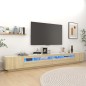 TV-Schrank mit LED-Leuchten Sonoma-Eiche 300x35x40 cm TV-Schrank mit LED-Leuchten Sonoma-Eiche 300x35x40 cm