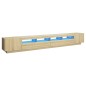 TV-Schrank mit LED-Leuchten Sonoma-Eiche 300x35x40 cm TV-Schrank mit LED-Leuchten Sonoma-Eiche 300x35x40 cm