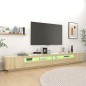 TV-Schrank mit LED-Leuchten Sonoma-Eiche 300x35x40 cm TV-Schrank mit LED-Leuchten Sonoma-Eiche 300x35x40 cm