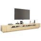 TV-Schrank mit LED-Leuchten Sonoma-Eiche 300x35x40 cm TV-Schrank mit LED-Leuchten Sonoma-Eiche 300x35x40 cm