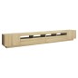 TV-Schrank mit LED-Leuchten Sonoma-Eiche 300x35x40 cm TV-Schrank mit LED-Leuchten Sonoma-Eiche 300x35x40 cm