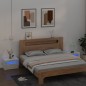 Nachttische 2 Stk. mit LEDs Hochglanz-Weiß 60x35x40 cm Nachttische 2 Stk. mit LEDs Hochglanz-Weiß 60x35x40 cm