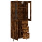 Highboard Räuchereiche 69,5x34x180 cm Holzwerkstoff Highboard Räuchereiche 69,5x34x180 cm Holzwerkstoff