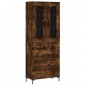 Highboard Räuchereiche 69,5x34x180 cm Holzwerkstoff Highboard Räuchereiche 69,5x34x180 cm Holzwerkstoff