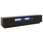 TV-Schrank mit LED-Leuchten Schwarz 200x35x40 cm TV-Schrank mit LED-Leuchten Schwarz 200x35x40 cm