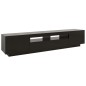 TV-Schrank mit LED-Leuchten Schwarz 200x35x40 cm TV-Schrank mit LED-Leuchten Schwarz 200x35x40 cm