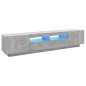 TV-Schrank mit LED-Leuchten Betongrau 200x35x40 cm TV-Schrank mit LED-Leuchten Betongrau 200x35x40 cm