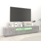 TV-Schrank mit LED-Leuchten Betongrau 200x35x40 cm TV-Schrank mit LED-Leuchten Betongrau 200x35x40 cm