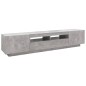 TV-Schrank mit LED-Leuchten Betongrau 200x35x40 cm TV-Schrank mit LED-Leuchten Betongrau 200x35x40 cm